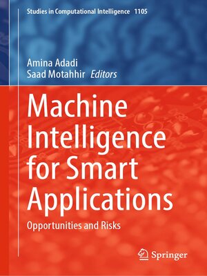 cover image of Machine Intelligence for Smart Applications